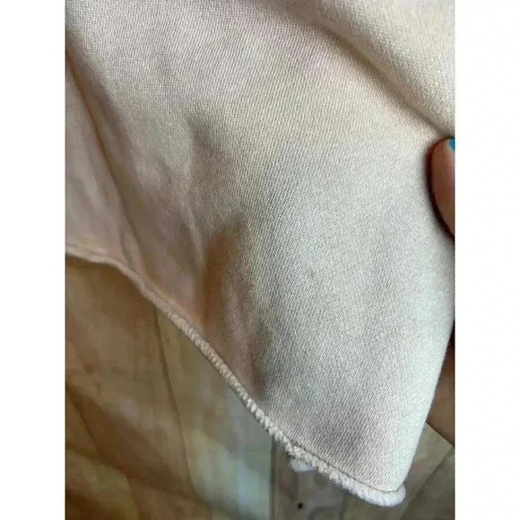 Aerie Cropped Henley Polo Sweatshirt Beige Peach Size XS - Picture 4 of 11